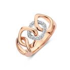 Bigli Elements 18ct Rose Gold and White Gold Diamond Ring BIG-012 Image 3