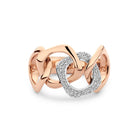 Bigli Elements 18ct Rose Gold and White Gold Diamond Ring BIG-030 Image 1