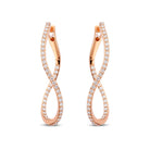 Bigli Infinity 18ct Rose Gold Diamond Earrings BIG-083 Image 1