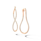 Bigli Infinity 18ct Rose Gold Diamond Earrings BIG-084 Image 2