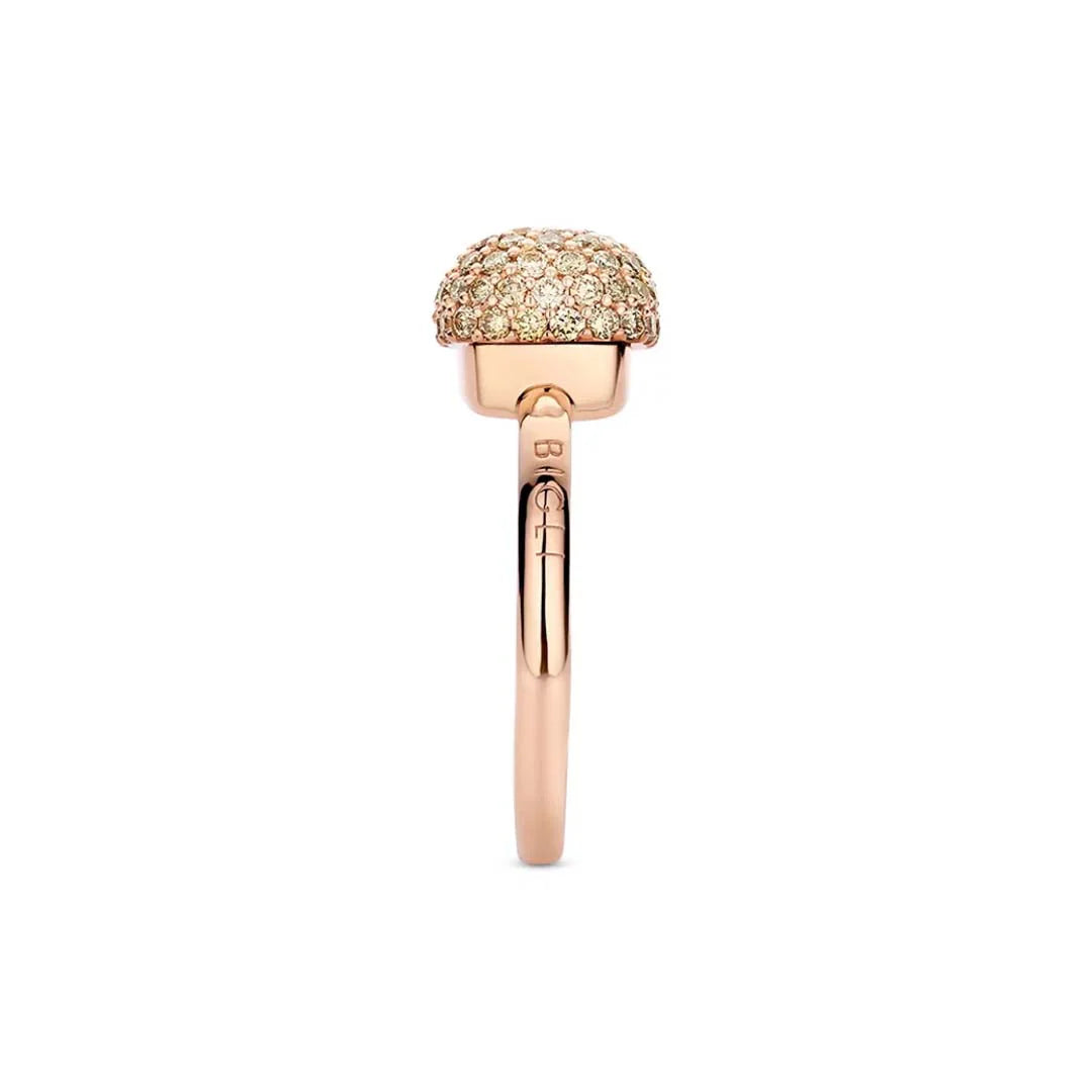 Bigli Mini Sweety 18ct Rose Gold Brown Diamond Ring BIG-152 Image 3