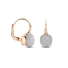 Bigli Mini Sweety 18ct Rose Gold Diamond Earrings BIG-127 Image 2