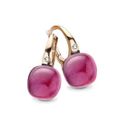 Bigli Mini Sweety Amethyst and Ruby 18ct Rose Gold Diamond Earrings BIG-117 Image 1