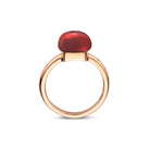 Bigli Mini Sweety Garnet and Mother of Pearl 18ct Rose Gold Diamond Ring BIG-139 Image 2