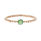 Bigli Mini Sweety Green Aventurine and Lemon Quartz 18ct Rose Gold and Diamond Bracelet BIG-092 Image 1