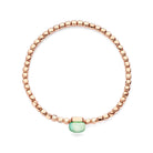 Bigli Mini Sweety Green Aventurine and Lemon Quartz 18ct Rose Gold and Diamond Bracelet BIG-092 Image 2