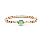 Bigli Mini Sweety Green Aventurine and Mother of Pearl 18ct Rose Gold and Diamond Bracelet BIG-104 Image 1