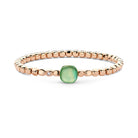 Bigli Mini Sweety Green Aventurine and Mother of Pearl 18ct Rose Gold and Diamond Bracelet BIG-104 Image 1