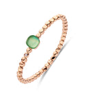Bigli Mini Sweety Green Aventurine and Mother of Pearl 18ct Rose Gold and Diamond Bracelet BIG-104 Image 2