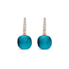 Bigli Mini Sweety London Blue 18ct Rose Gold Diamond Earrings BIG-116 Image 1