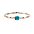 Bigli Mini Sweety London Blue Topaz and Mother of Pearl 18ct Rose Gold and Diamond Bracelet BIG-095 Image 1