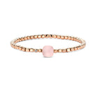 Bigli Mini Sweety Pink Quartz and Mother of Pearl 18ct Rose Gold and Diamond Bracelet BIG-098 Image 1
