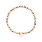 Bigli Mini Sweety Pink Quartz and Mother of Pearl 18ct Rose Gold and Diamond Bracelet BIG-098 Image 3