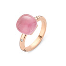 Bigli Mini Sweety Ruby and Pink Quartz 18ct Rose Gold Diamond Ring BIG-145 Image 1