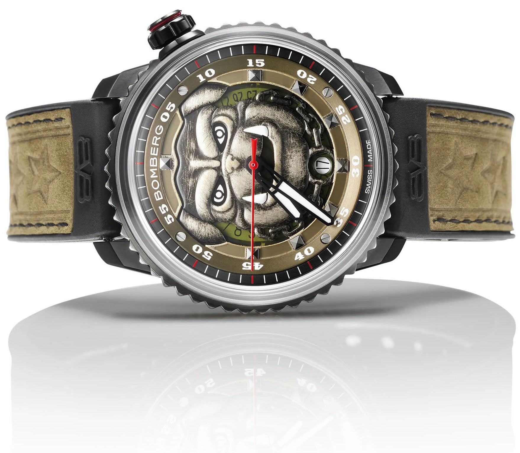 Bomberg BB-01 Auto Military Bulldog Limited Edition Watch CT43APBA.32-1.11 Image 4