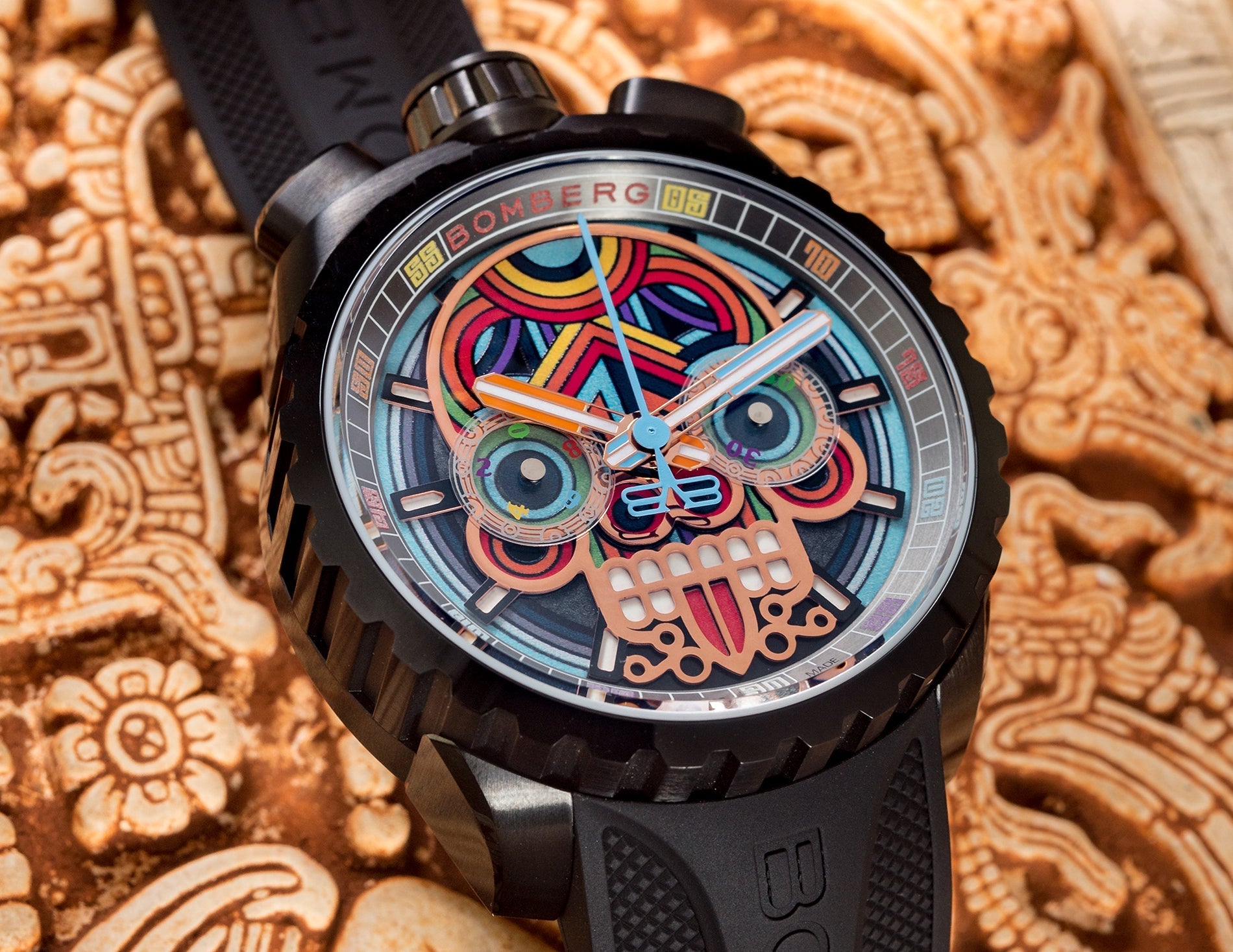 Bomberg Bolt-68 Heritage Golden Maya Watch BS45CHPBA.MAYA-4.11 Image 4