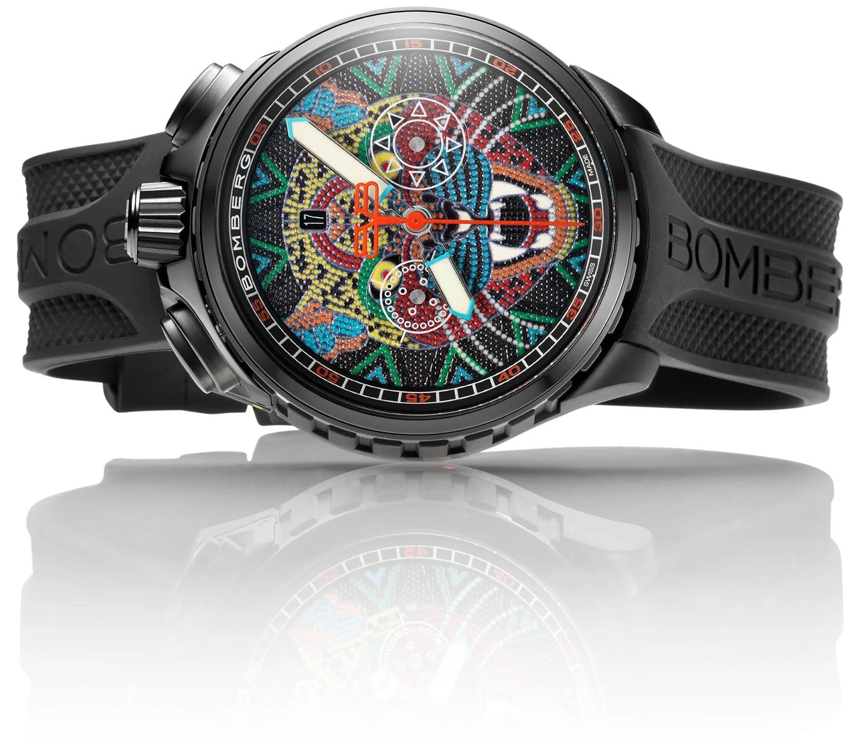 Bomberg Bolt-68 Heritage Jaguar Huichol Limited Edition Watch BS45CHPBA.065-1.12 Image 3