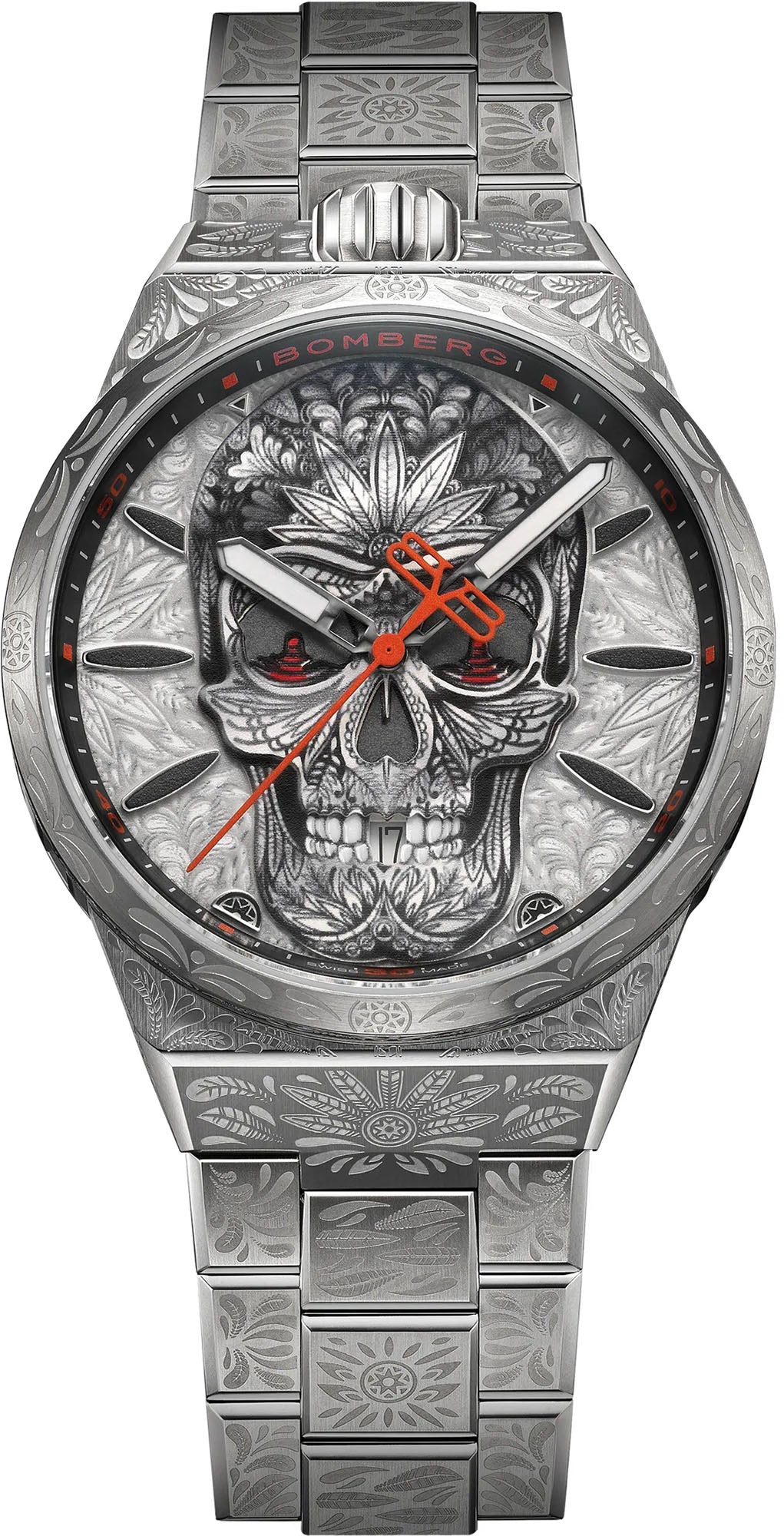 Bomberg Bolt-68 Neo Tattooed Skull Limited Edition Watch BF43H3SS.07-2.12 Image 1