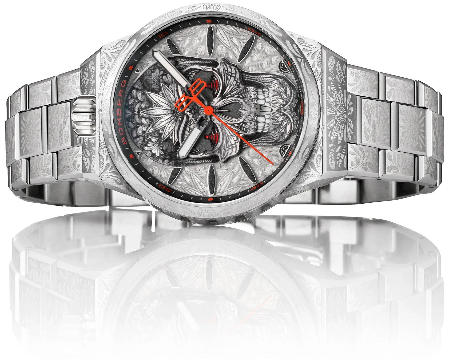 Bomberg Bolt-68 Neo Tattooed Skull Limited Edition Watch BF43H3SS.07-2.12 Image 3