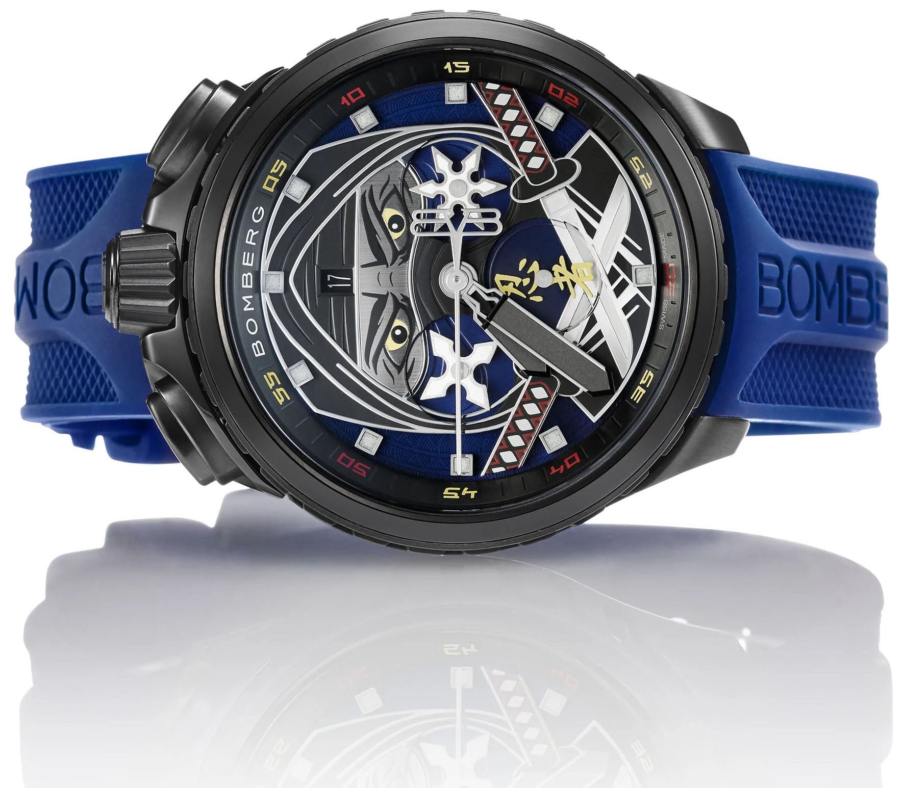 Bomberg Bolt-68 Ninja Blue Limited Edition Watch BS45CHPBA.069-2.12 Image 5