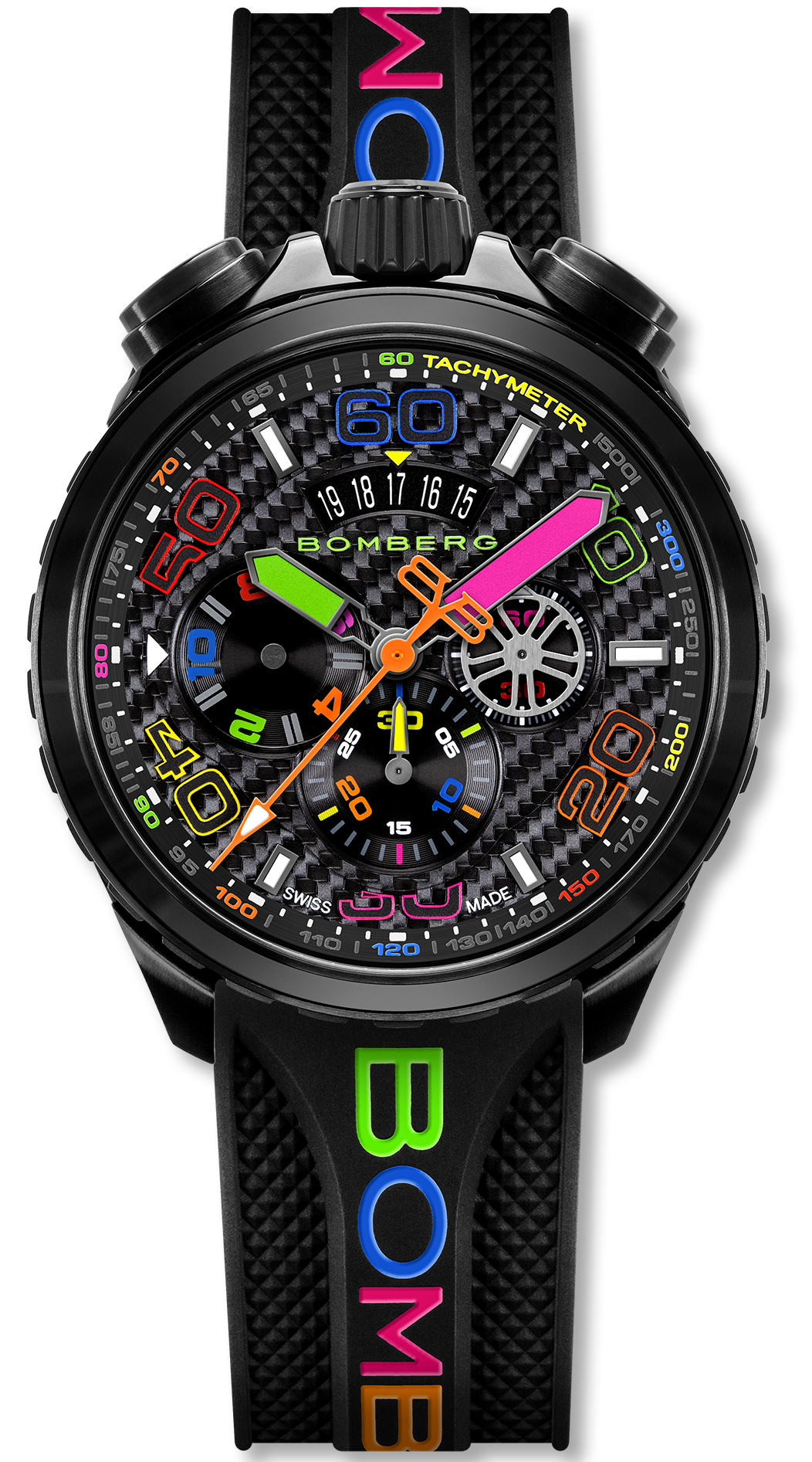 Bomberg Bolt-68 Racing Chroma Carbone Black Limited Edition Watch BS45CHPBA.049-6.2.12 Image 1