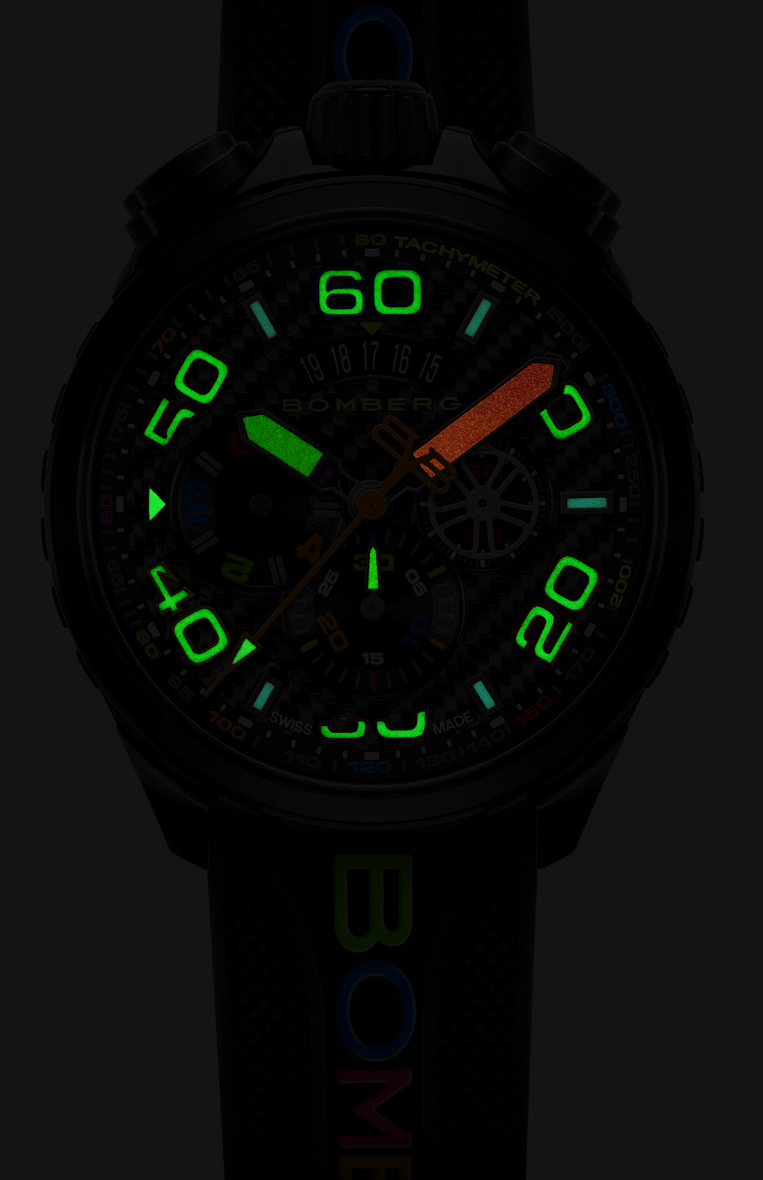 Bomberg Bolt-68 Racing Chroma Carbone Black Limited Edition Watch BS45CHPBA.049-6.2.12 Image 2