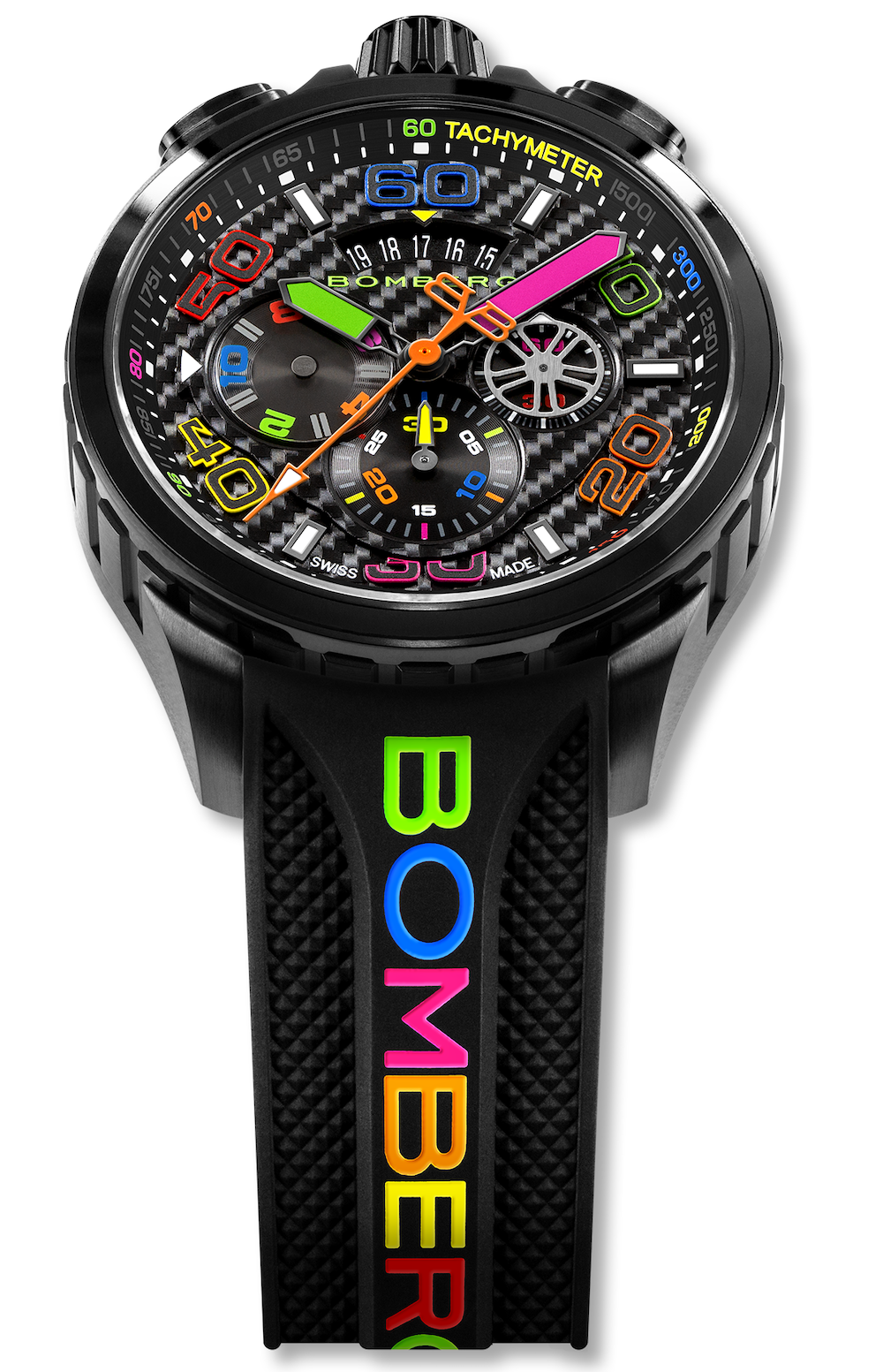 Bomberg Bolt-68 Racing Chroma Carbone Black Limited Edition Watch BS45CHPBA.049-6.2.12 Image 3