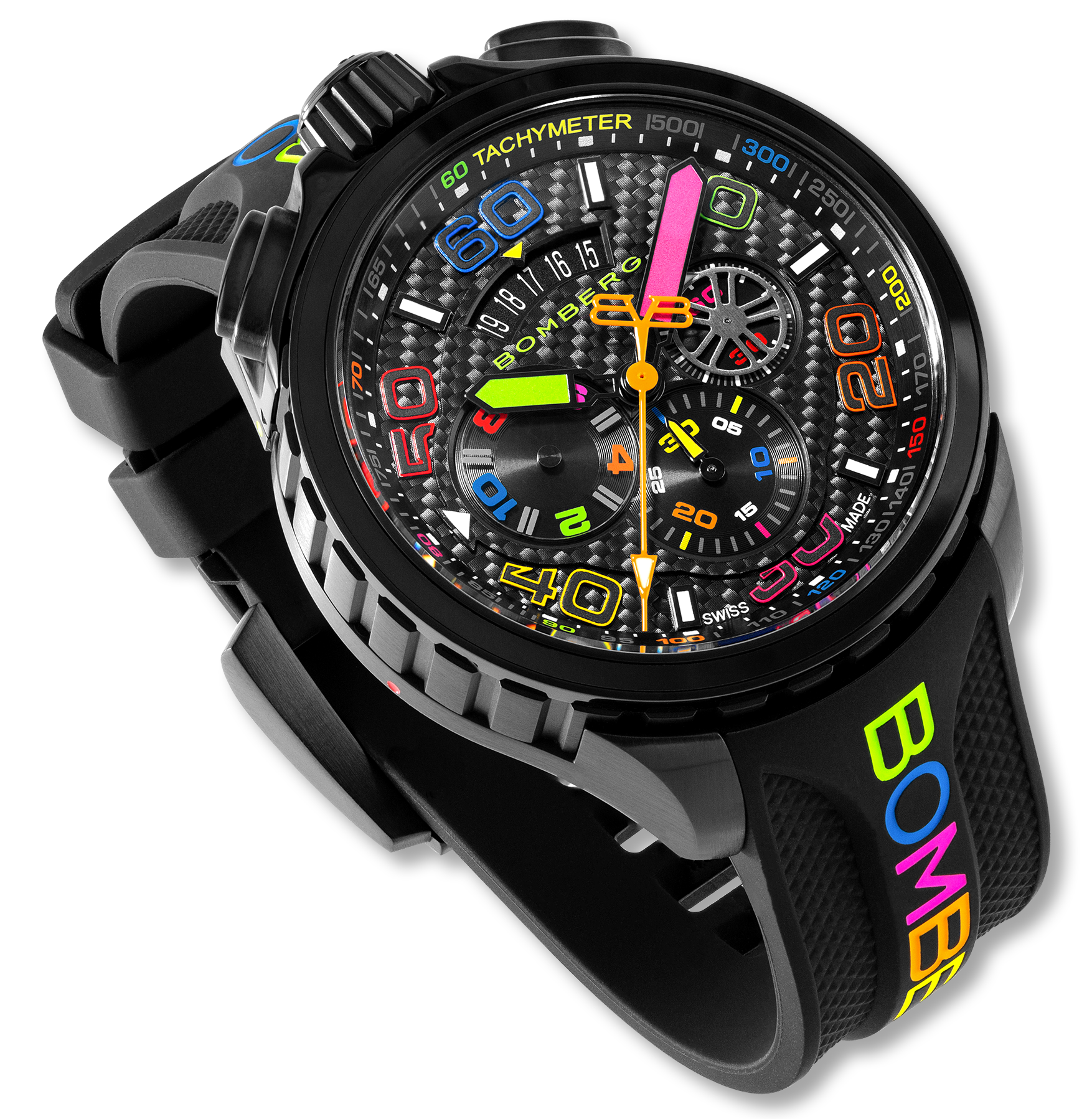 Bomberg Bolt-68 Racing Chroma Carbone Black Limited Edition Watch BS45CHPBA.049-6.2.12 Image 4