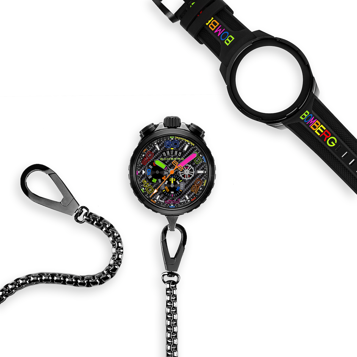 Bomberg Bolt-68 Racing Chroma Carbone Black Limited Edition Watch BS45CHPBA.049-6.2.12 Image 9