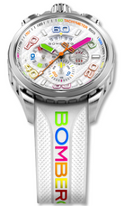 Bomberg Bolt-68 Racing Chroma Carbone White Limited Edition Watch BS45CHSS.049-7.12 Image 4