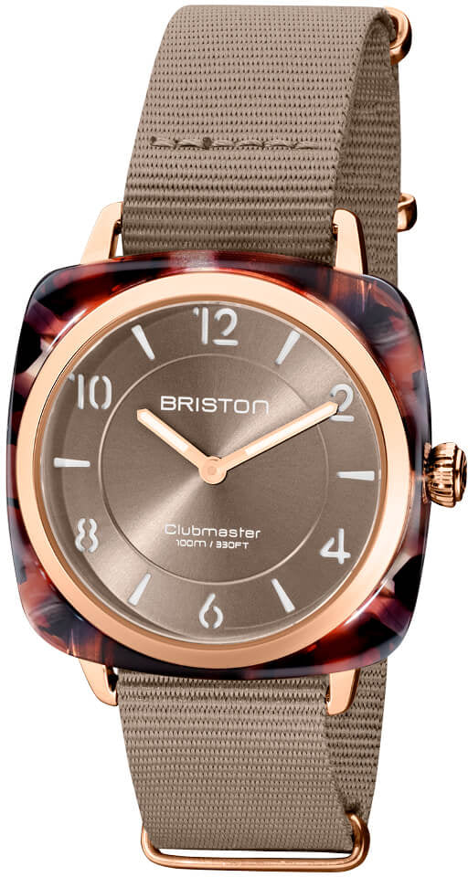 Briston Clubmaster Chic HM Grey Taupe Watch 21536.PRA.UBR.30.NT Image 1