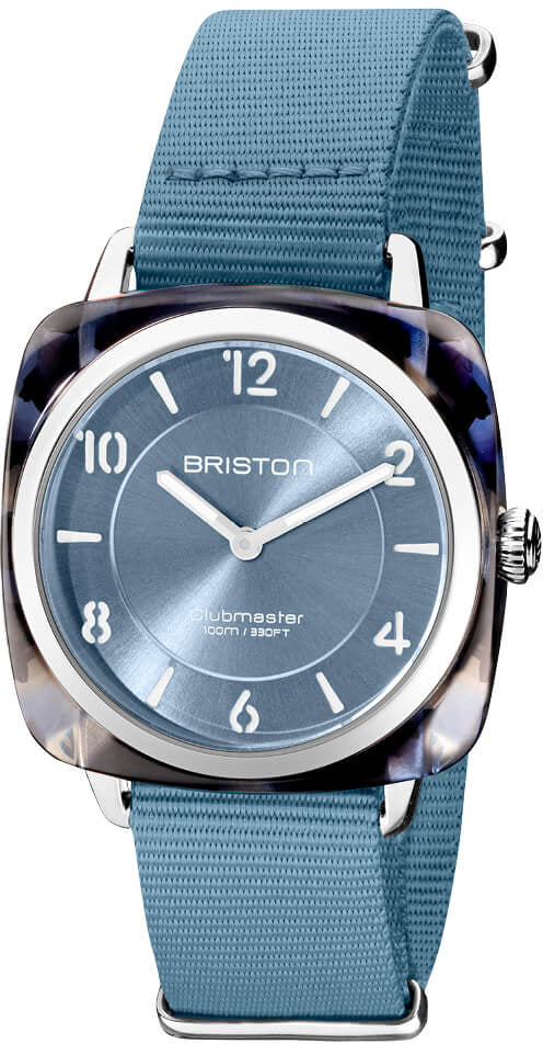 Briston Clubmaster Chic HM Ice Blue Watch 21536.SA.UB.25.NIB Image 1