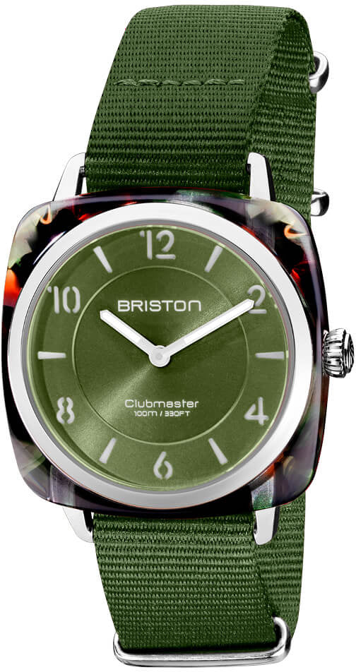 Briston Clubmaster Chic HM Olive Green Watch 21536.SA.UG.26.NOL Image 1