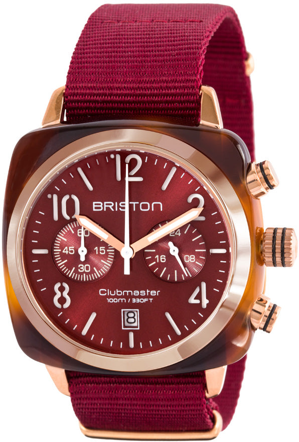 Briston Clubmaster Classic Chrono Date Watch 15140.PRA.T.8.NBDX Image 1