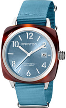 Briston Clubmaster Classic HMS Ice Blue Watch 23240.SA.T.25.NIB Image 1