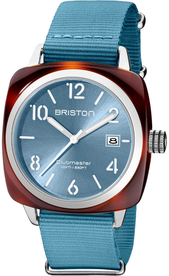 Briston Clubmaster Classic HMS Ice Blue Watch 23240.SA.T.25.NIB Image 1