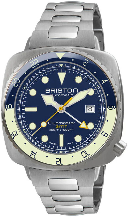 Briston Clubmaster Diver Pro GMT Steel Watch 24844.S.GP.15.SB Image 1