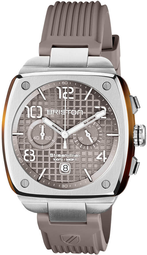 Briston Streamliner Urban Chrono Grey Taupe Watch 23142.S.T.30.RT Image 1