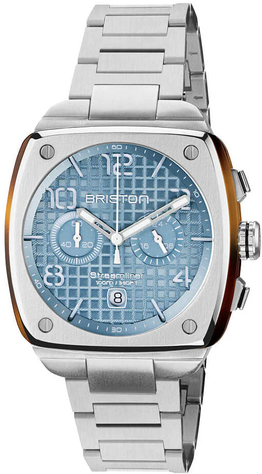 Briston Streamliner Urban Chrono Steel Ice Blue Watch 23142.S.T.25.SB Image 1