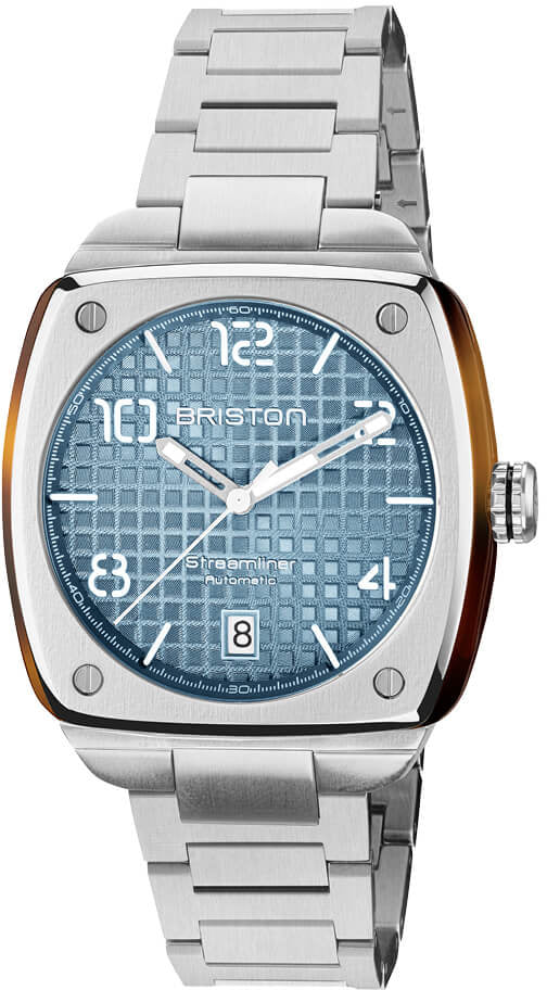 Briston Streamliner Urban HMS Auto Steel Ice Blue Watch 23640.S.T.25.SB Image 1