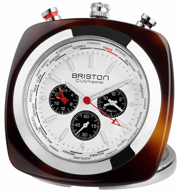 Briston Travel Clock Clubmaster Acetate White Watch 211250.SA.T.2 Image 1