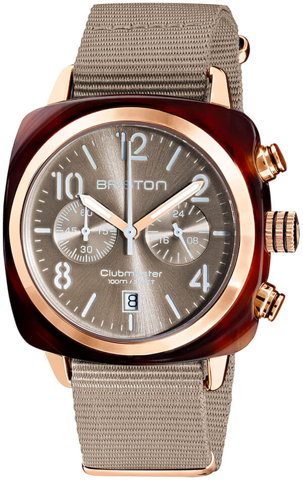 Briston Watch Clubmaster Classic Acetate Gold 19140.PRA.T.30.NT Image 1