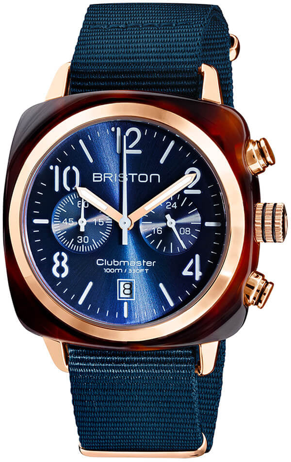 Briston Watch Clubmaster Classic Acetate Gold 19140.PRA.T.33.NMB Image 1