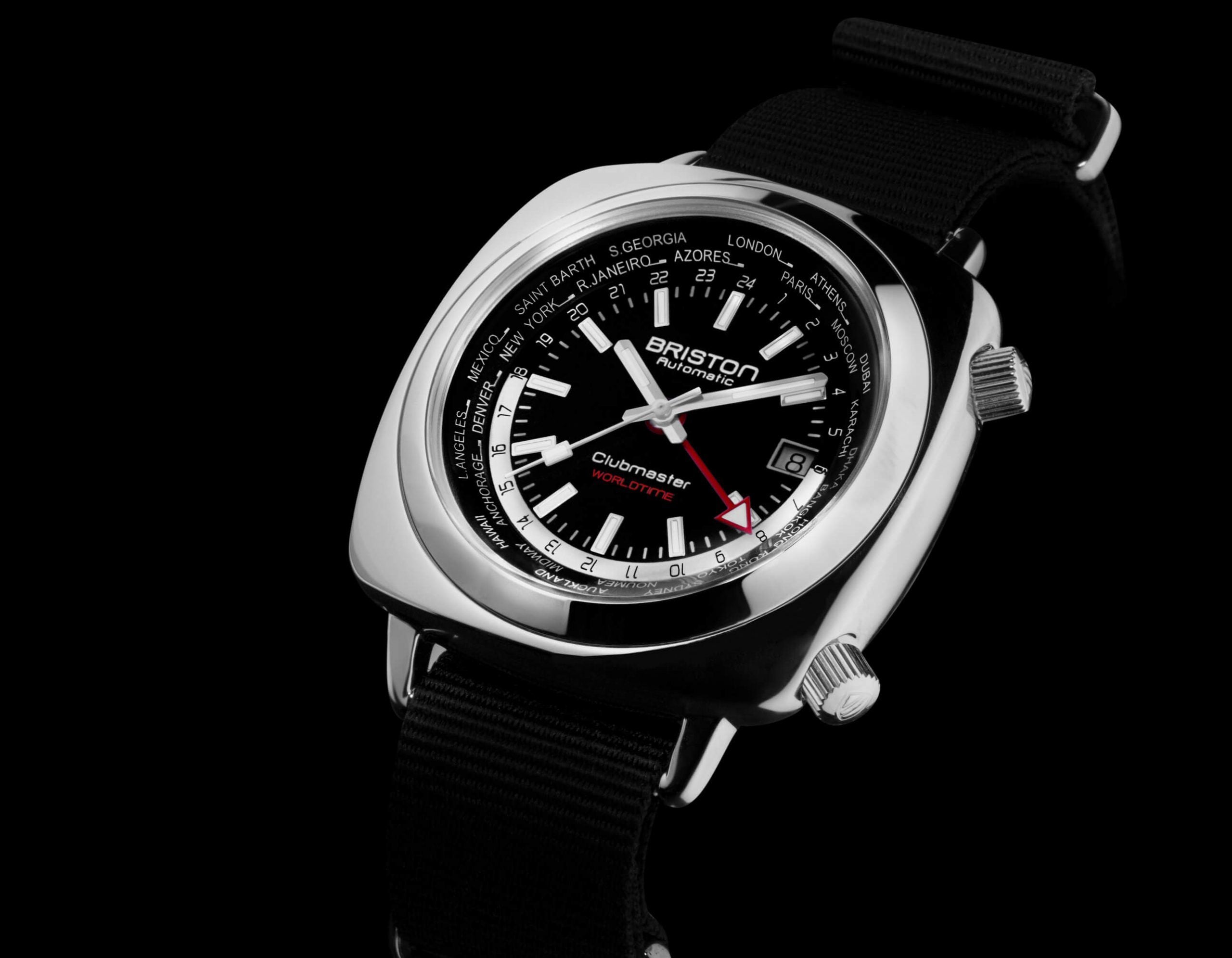 Briston Watch Clubmaster Traveler Worldtime GMT Limited Edition 20842.PS.W.1.NB Image 2