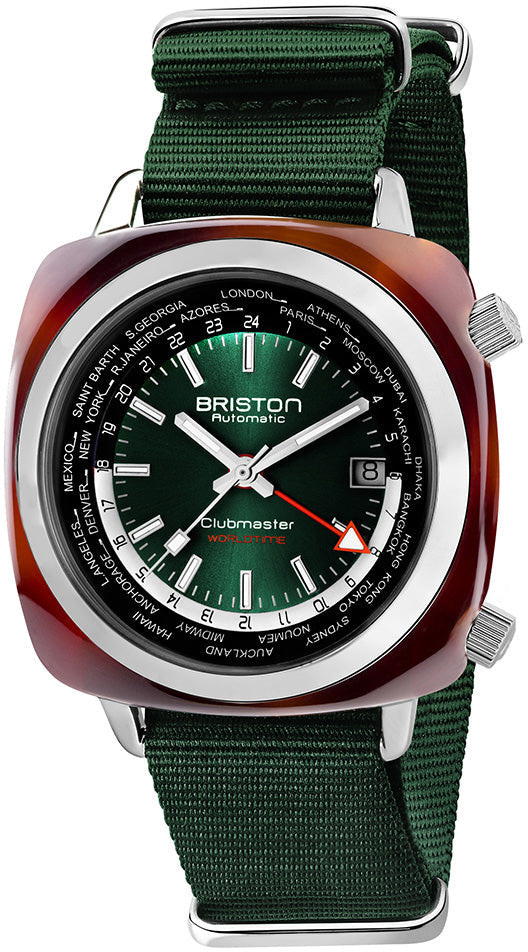 Briston Watch Clubmaster Traveler Worldtime GMT Limited Edition 20842.SA.TW.10.NBG Image 1