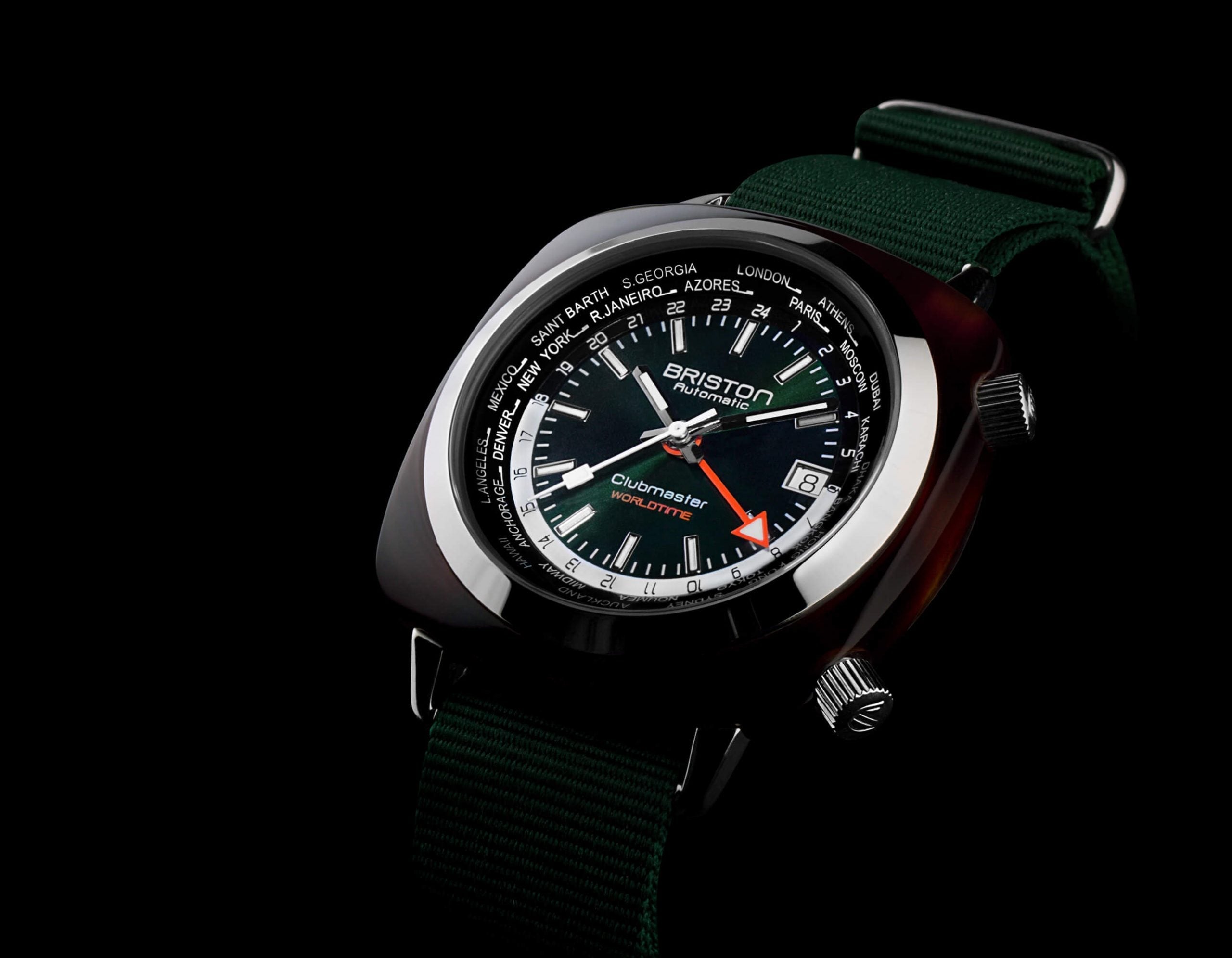 Briston Watch Clubmaster Traveler Worldtime GMT Limited Edition 20842.SA.TW.10.NBG Image 2
