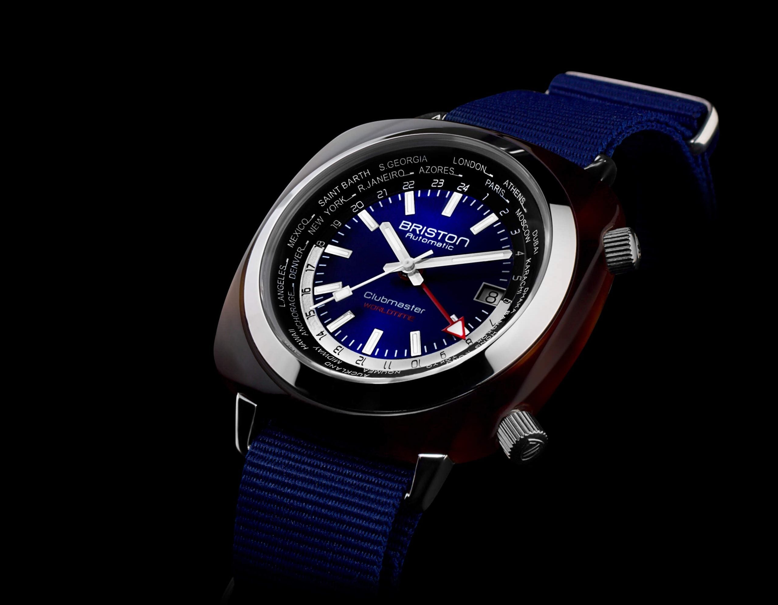 Briston Watch Clubmaster Traveler Worldtime GMT Limited Edition 20842.SA.TW.9.NNB Image 2