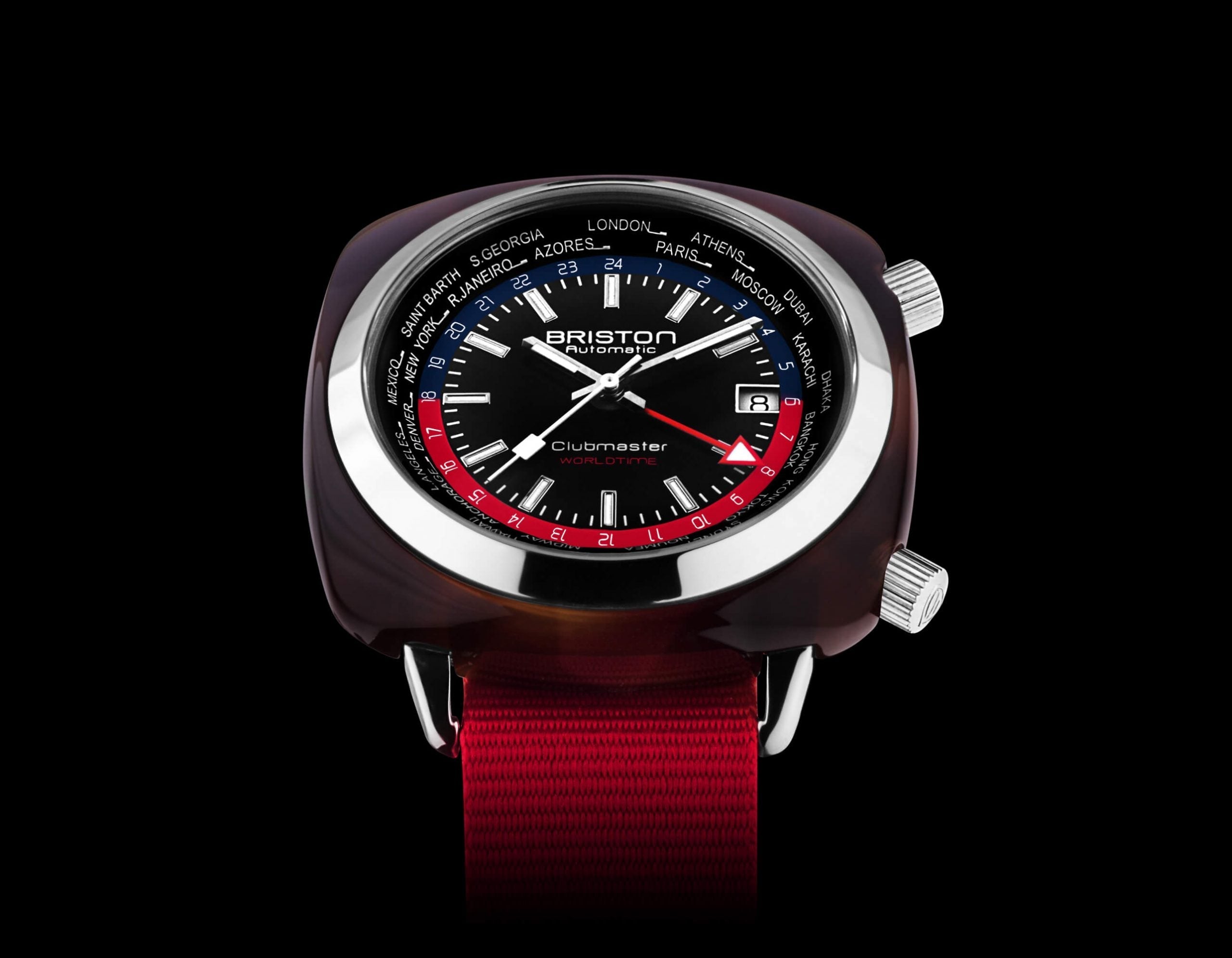 Briston Watch Clubmaster Traveler Worldtime GMT Limited Edition 20842.SA.TW.P.NR Image 2