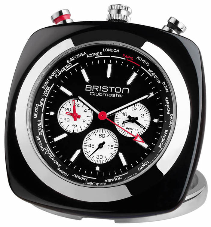 Briston Watch Travel Clock Clubmaster Acetate Black 211250.SA.B.1 Image 1