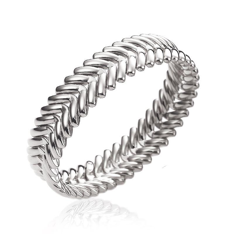 Chimento Armillas 18ct White Gold Wide Arrow Head Bangle 1B01766ZZ5180 Image 1